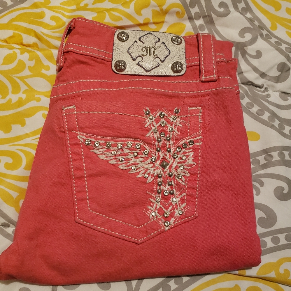 Pink miss me skinny Jean's